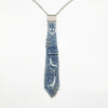 Retro-punk denim tie accessory