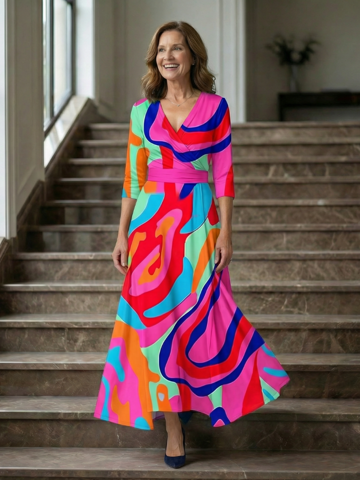 Morwenna | Floral Wrap Maxi Dress