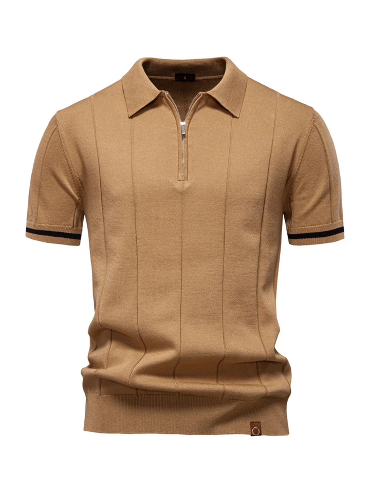 Men's Polo Shirt With Zip