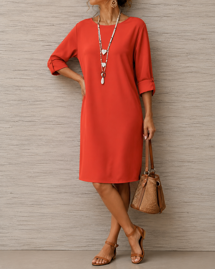 ODETTE™ | Tummy-Contouring Midi Dress