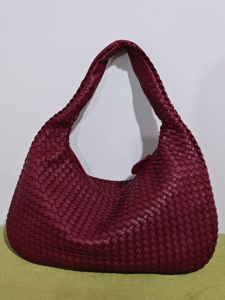 Women's Fashionable Leather Woven Bag MDA0844H2Y