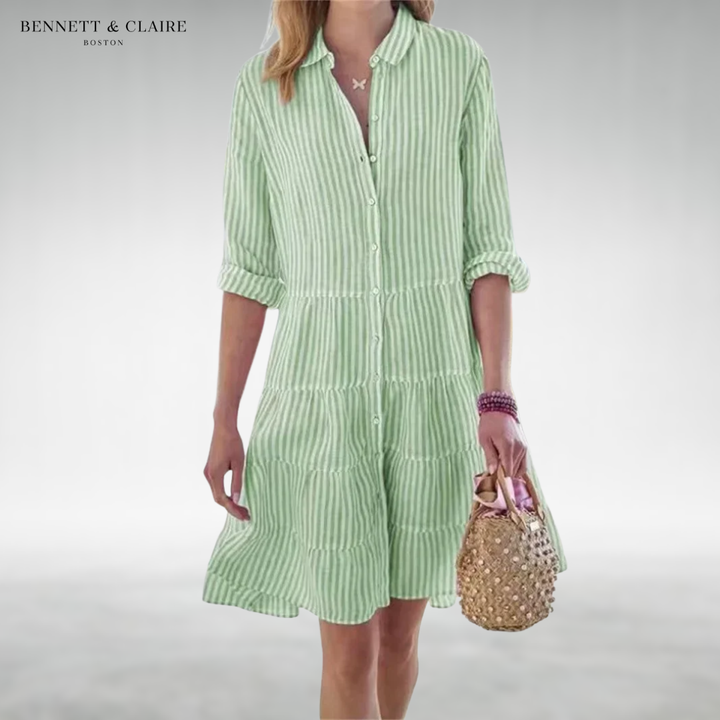 Lydia™ Flattering Button Dress