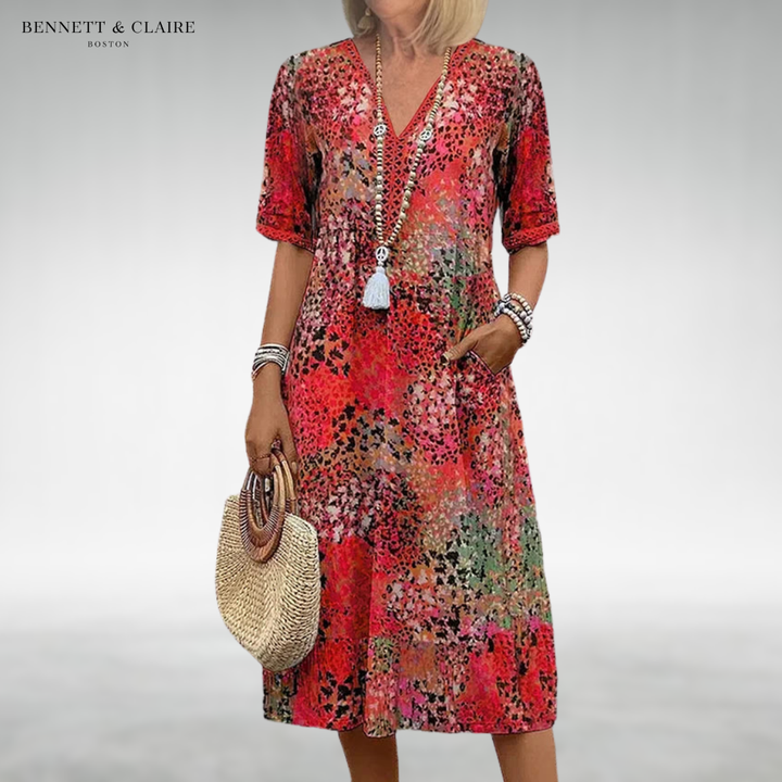 Jenna™ Flowy Midi Dress