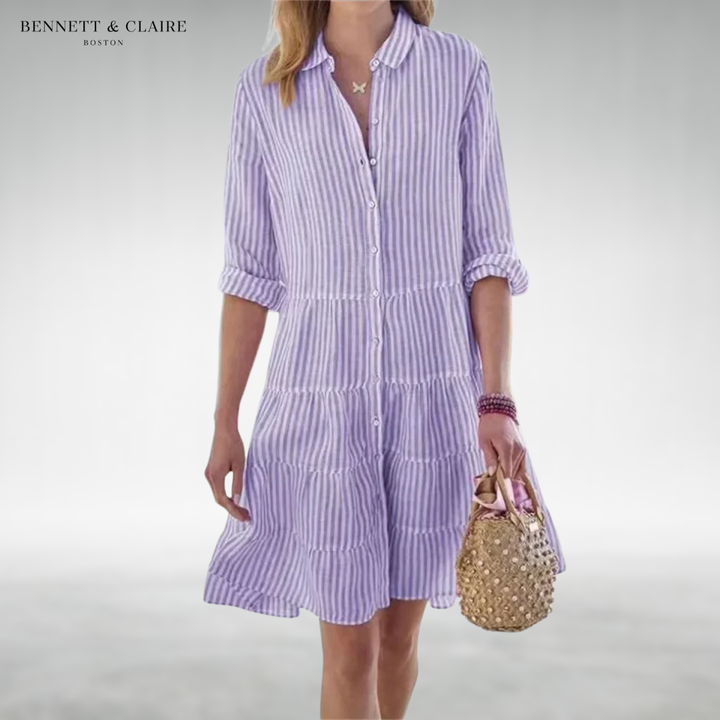Lydia™ Flattering Button Dress