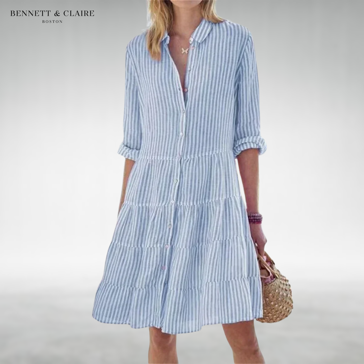 Lydia™ Flattering Button Dress