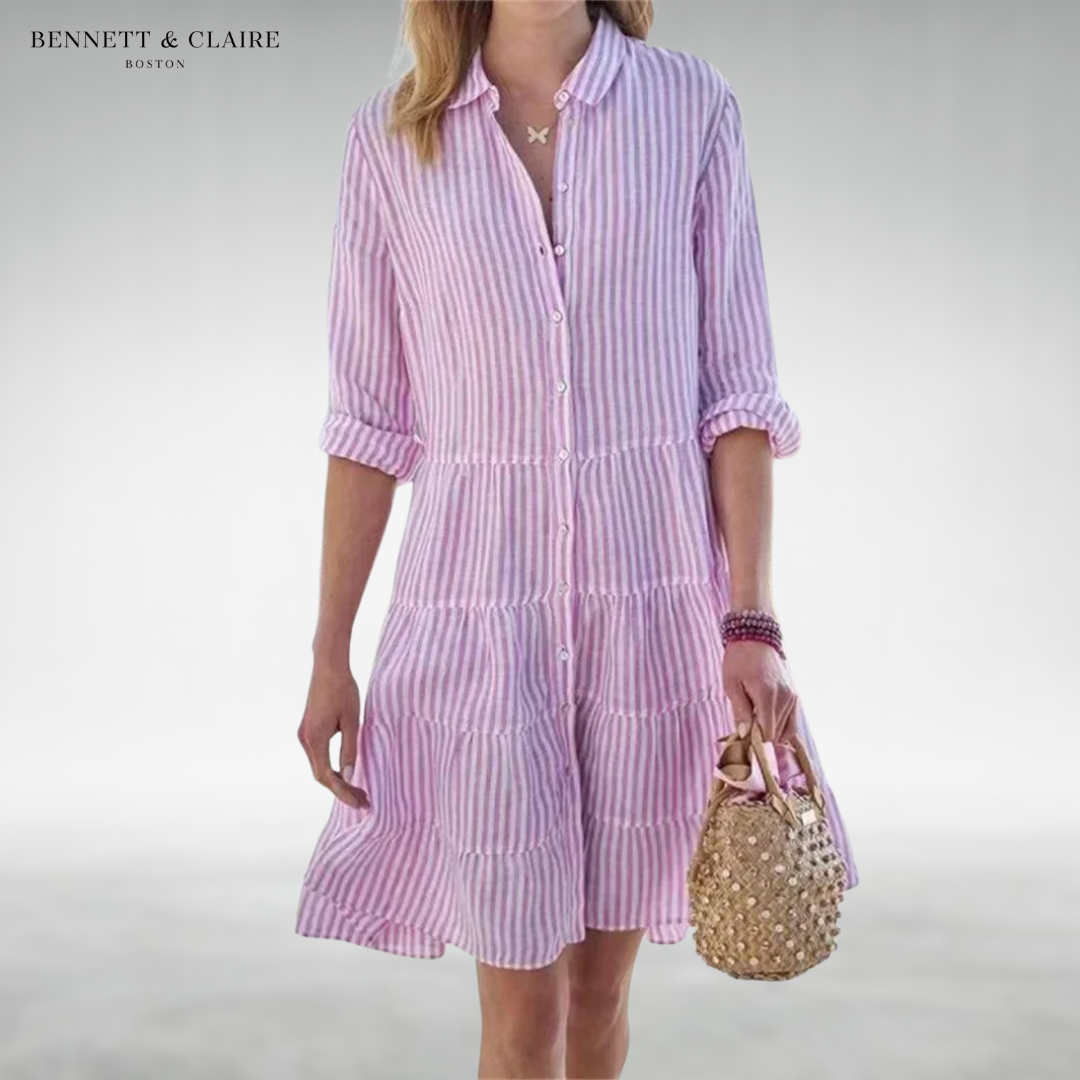 Lydia™ Flattering Button Dress