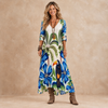 Marlowe | Tropical Botanical Maxi Dress