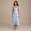 ELVENA™ | Lace Fishtail Midi Dress