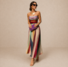 ELVENA™ | Strapless Pleated Maxi Dress