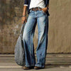 River | Women's High Waist Wide Leg Jeans Retro Flare Denim