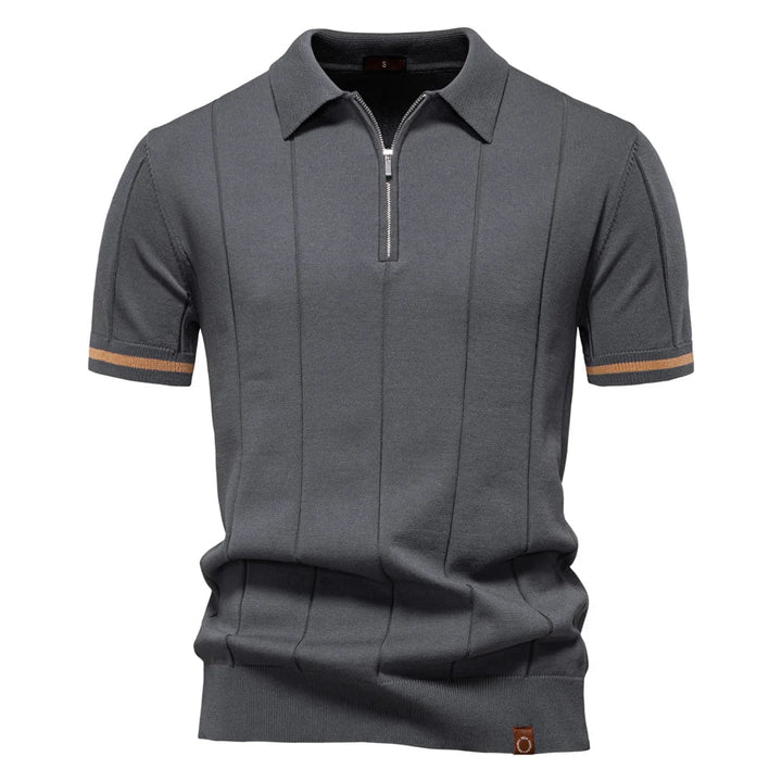 Men's Polo Shirt With Zip