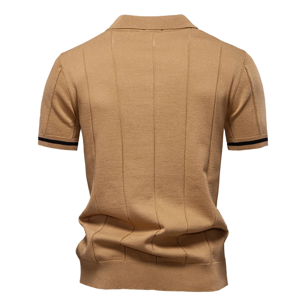 Men's Polo Shirt With Zip