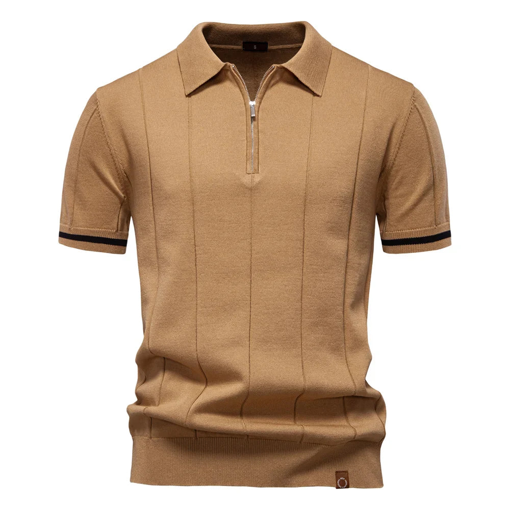 Men's Polo Shirt With Zip