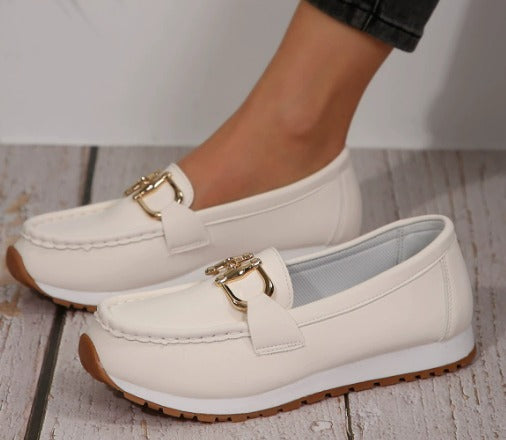 Esme - Flat Buckle Loafers