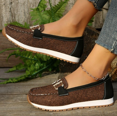 Esme - Flat Buckle Loafers