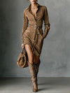 Mila | Suede Shirt Dress