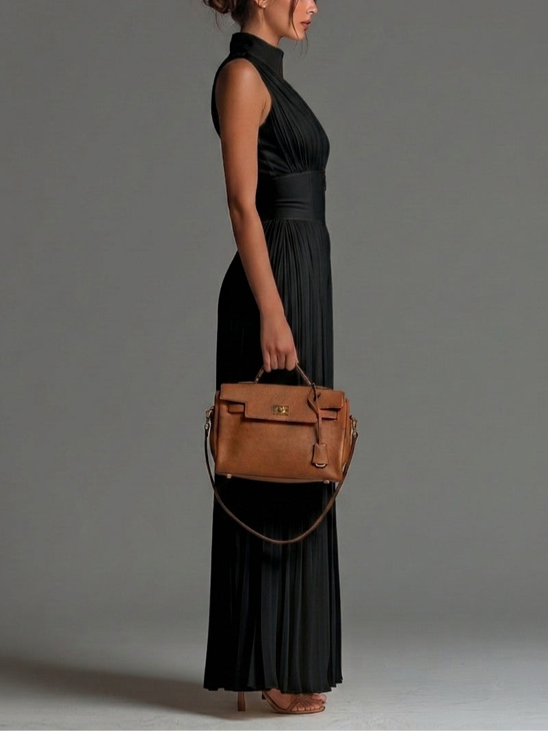Odette™ | V-Neck Wide-Leg Chiffon Jumpsuit