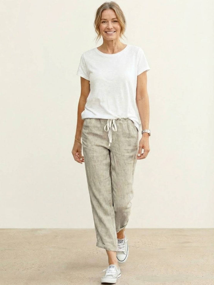 Harper | Women's Casual Drawstring Straight-Leg Casual Pants