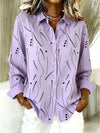 Dawnsley™ | Casual Abstract Print Button Blouse
