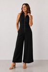 Lavinia™ Zip-Front Wide-Leg Jumpsuit